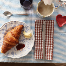 Load image into Gallery viewer, Tischtuch Stripes Blue, 140 x 280 cm