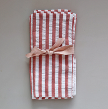 Load image into Gallery viewer, Servietten 2er Set Stripes Terracotta