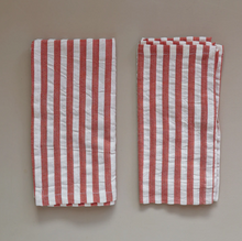 Load image into Gallery viewer, Servietten 2er Set Stripes Terracotta
