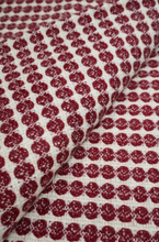 Lade das Bild in den Galerie-Viewer, Handgewebte Wolldecke Milho bordeaux