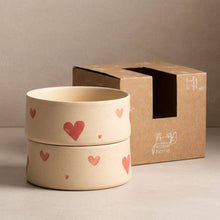 Load image into Gallery viewer, Futternäpfe Happy Hearts, 2er Set