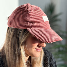 Load image into Gallery viewer, Cap aus Baumwollcord coral