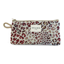 Lade das Bild in den Galerie-Viewer, Mini-Pouch lang aus Jacquardstoff leopard