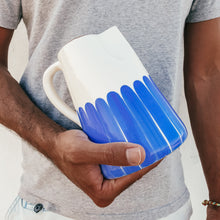 Load image into Gallery viewer, Pitcher 1 l columns blue