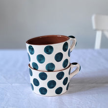 Load image into Gallery viewer, Cup of dots petrol
