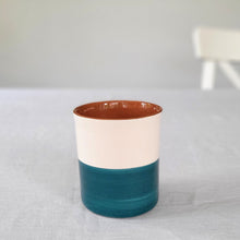 Load image into Gallery viewer, Coffee mug half petrol