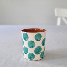 Load image into Gallery viewer, Coffee mug dots tropical