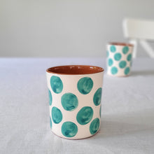 Load image into Gallery viewer, Coffee mug dots tropical