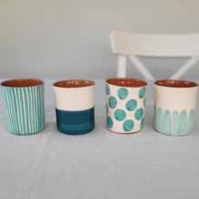 Load image into Gallery viewer, Coffee mug half petrol