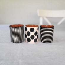 Load image into Gallery viewer, Coffee mug ringed black