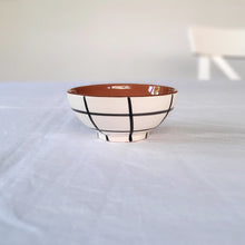 Load image into Gallery viewer, Black checkered tapas bowl