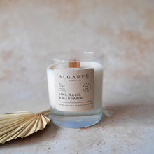 Load image into Gallery viewer, Candle made from soy wax, lime, basil & mandarin