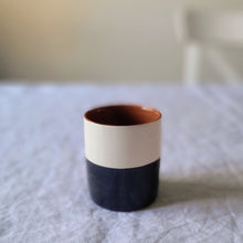 Load image into Gallery viewer, Coffee mug half black