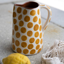 Load image into Gallery viewer, Pitcher 1 l dots ocher