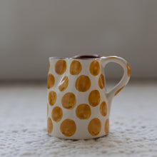 Load image into Gallery viewer, Mini pitcher dots ocher