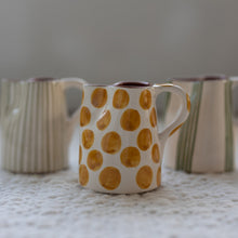 Load image into Gallery viewer, Mini pitcher dots ocher