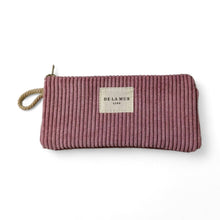 Load image into Gallery viewer, Mini-Pouch lang aus softem Cord rose
