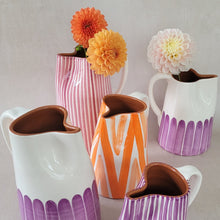 Load image into Gallery viewer, Krug 1 l multi Dreiecke orange
