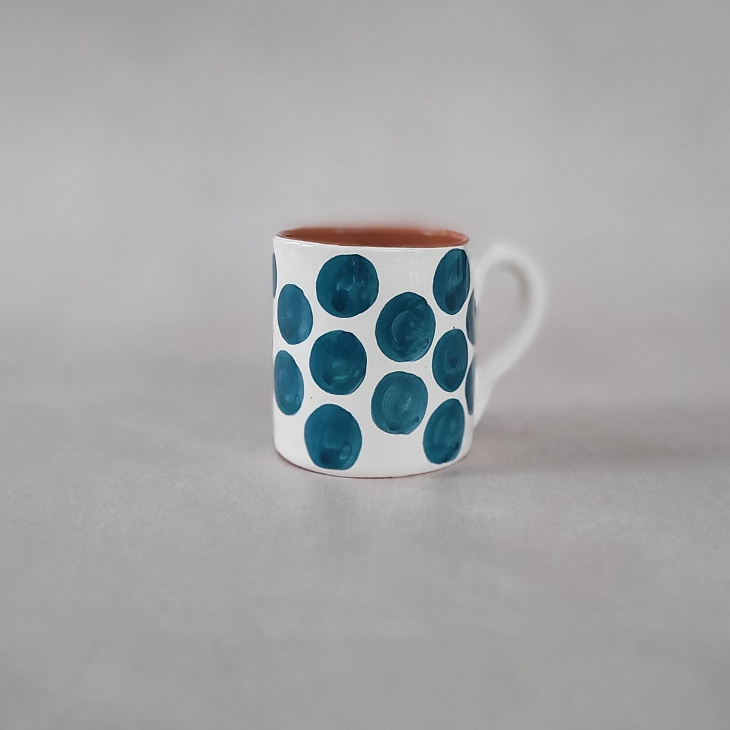 Tasse hoch Punkte petrol
