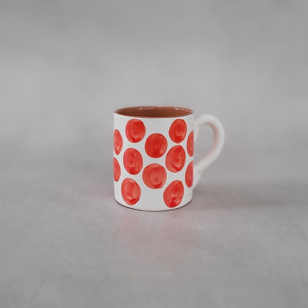 Tasse hoch Punkte rot