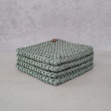 Load image into Gallery viewer, Pot holders, set of 2, olive green
