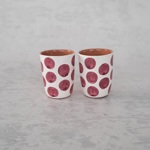 Load image into Gallery viewer, Espressobecher Punkte vinho
