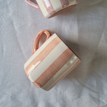Load image into Gallery viewer, Stripe Mug terracotta
