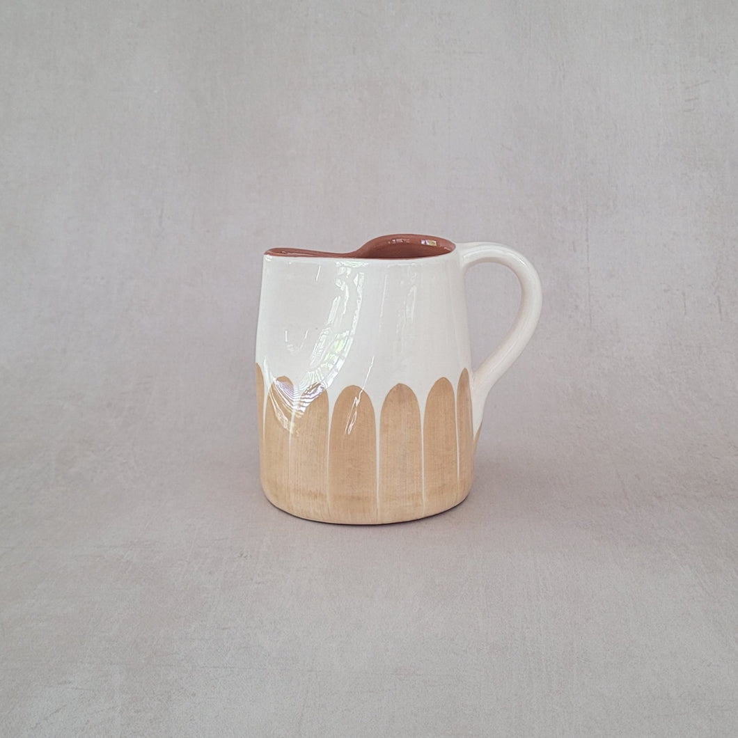 Mini-Krug Säulen beige