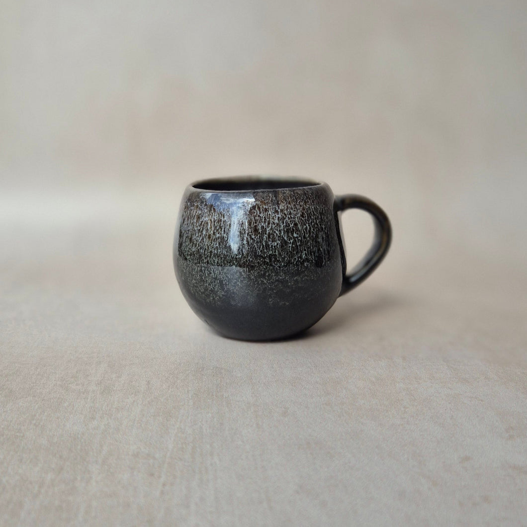 Espressotasse Bola grau schwarz