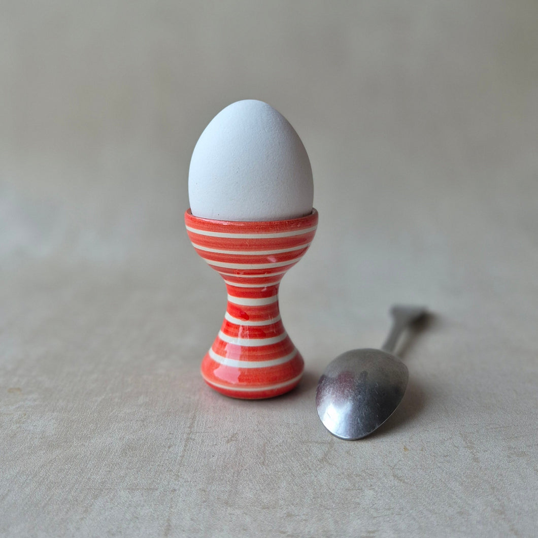 Eierbecher geringelt rot
