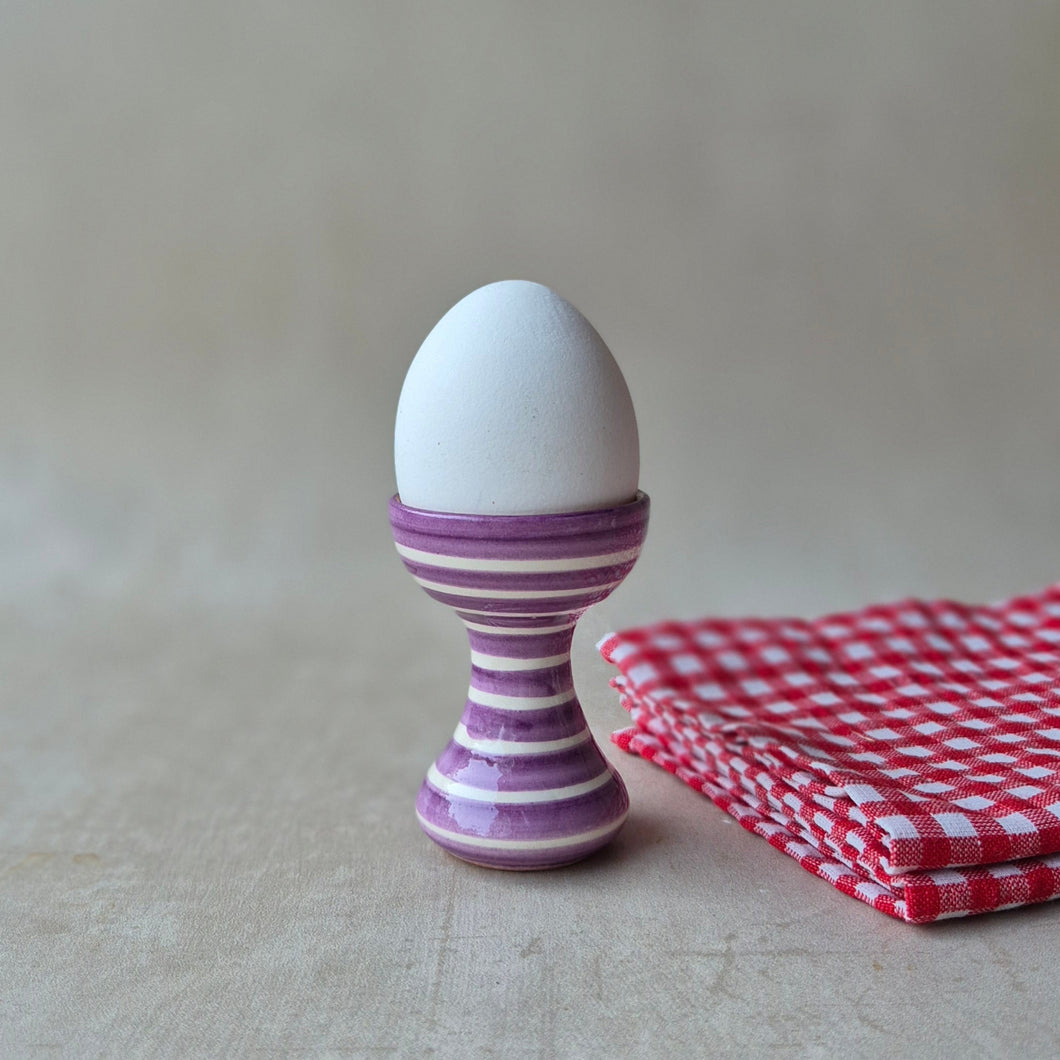 Eierbecher geringelt lila