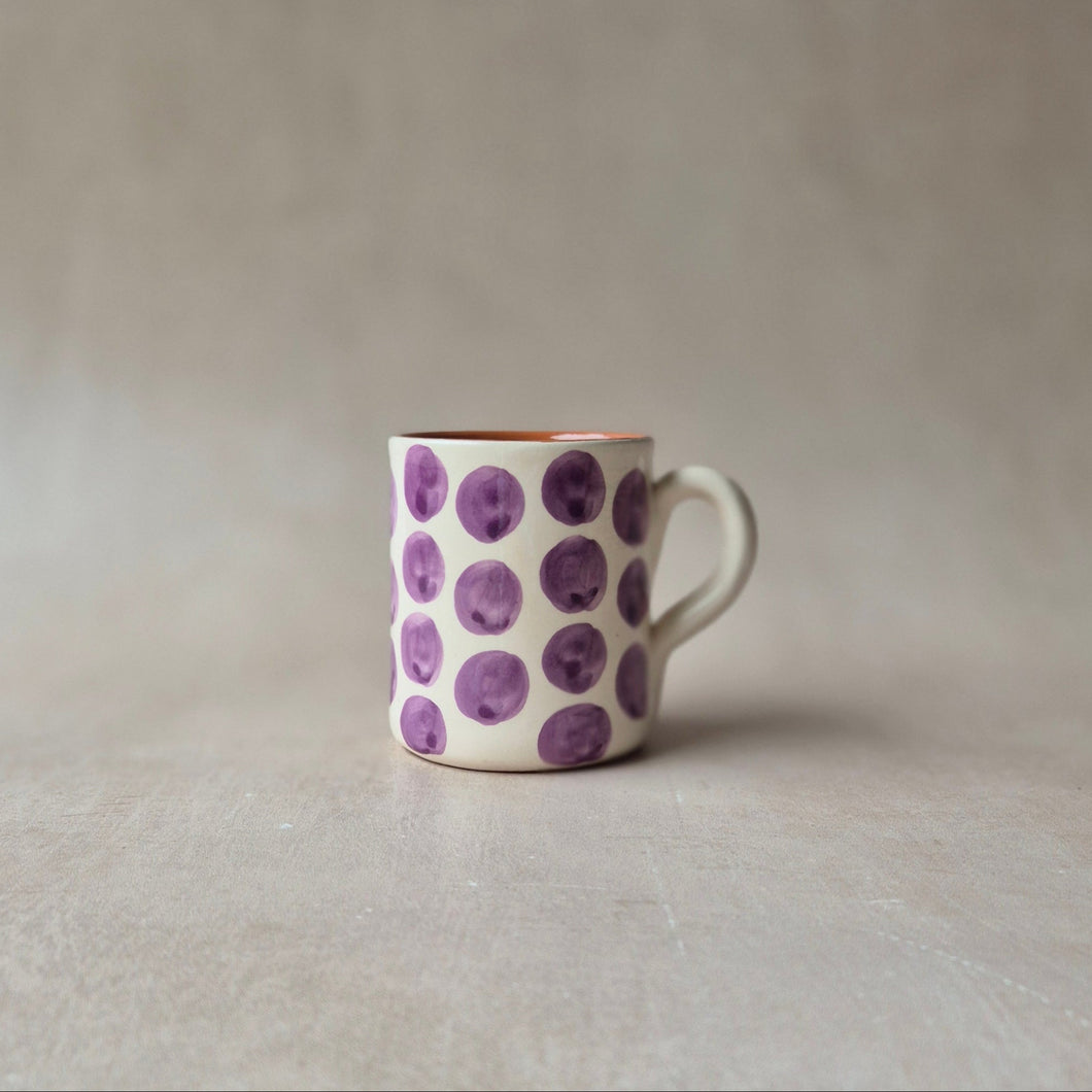 Tasse hoch Punkte lila