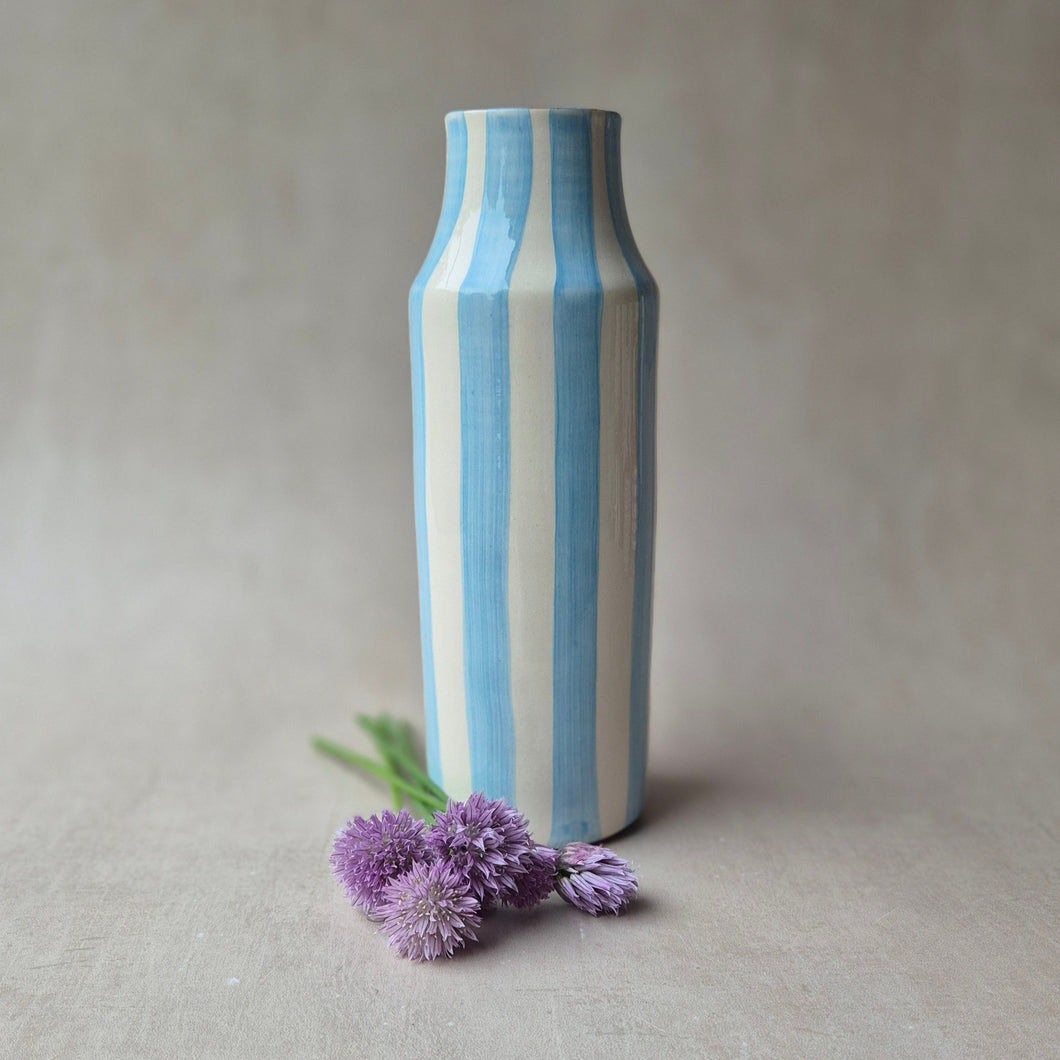 Garaffa breit gestreift babyblau