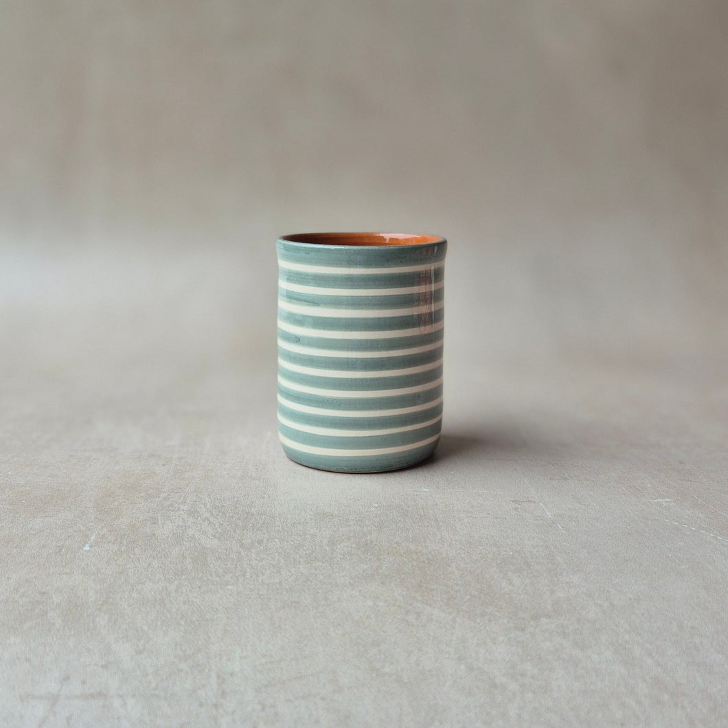 Coffee mug ringed pink