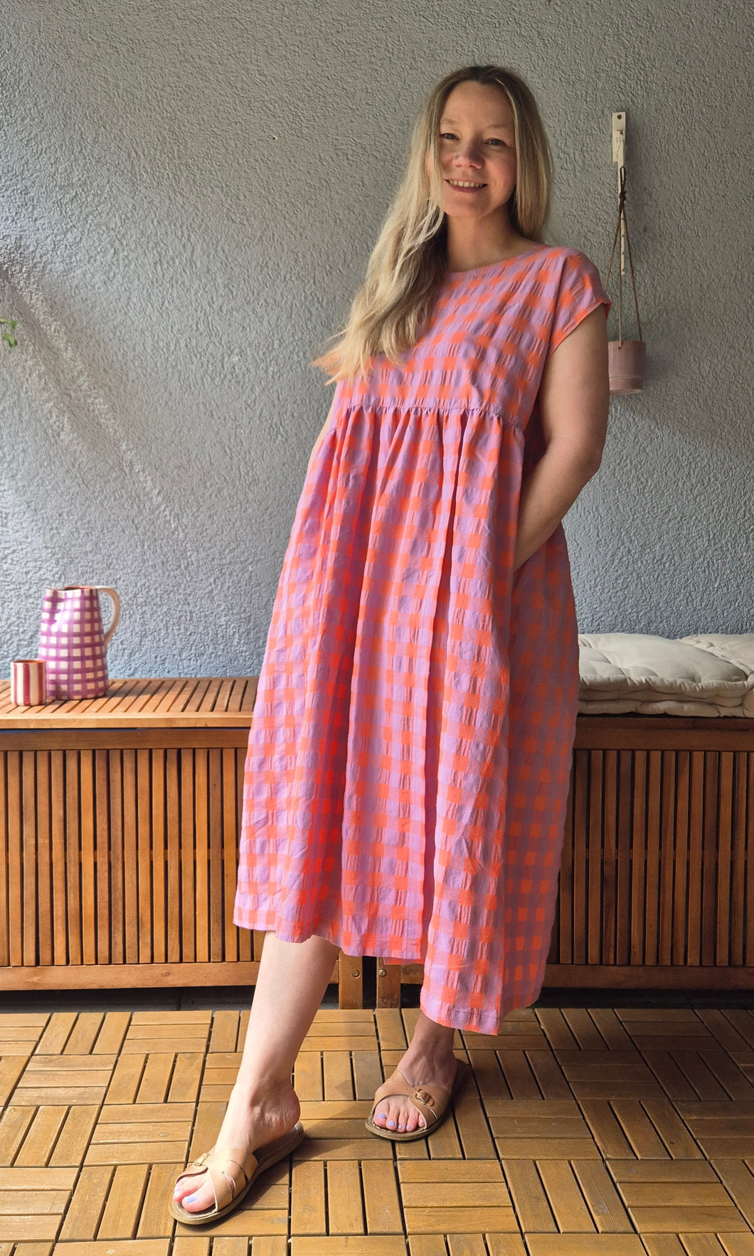 The Sun Dress coral lilac