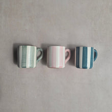 Load image into Gallery viewer, Stripe Mug sage
