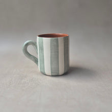 Load image into Gallery viewer, Stripe Mug sage
