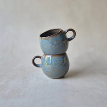 Load image into Gallery viewer, Espressotasse Bola blau braun
