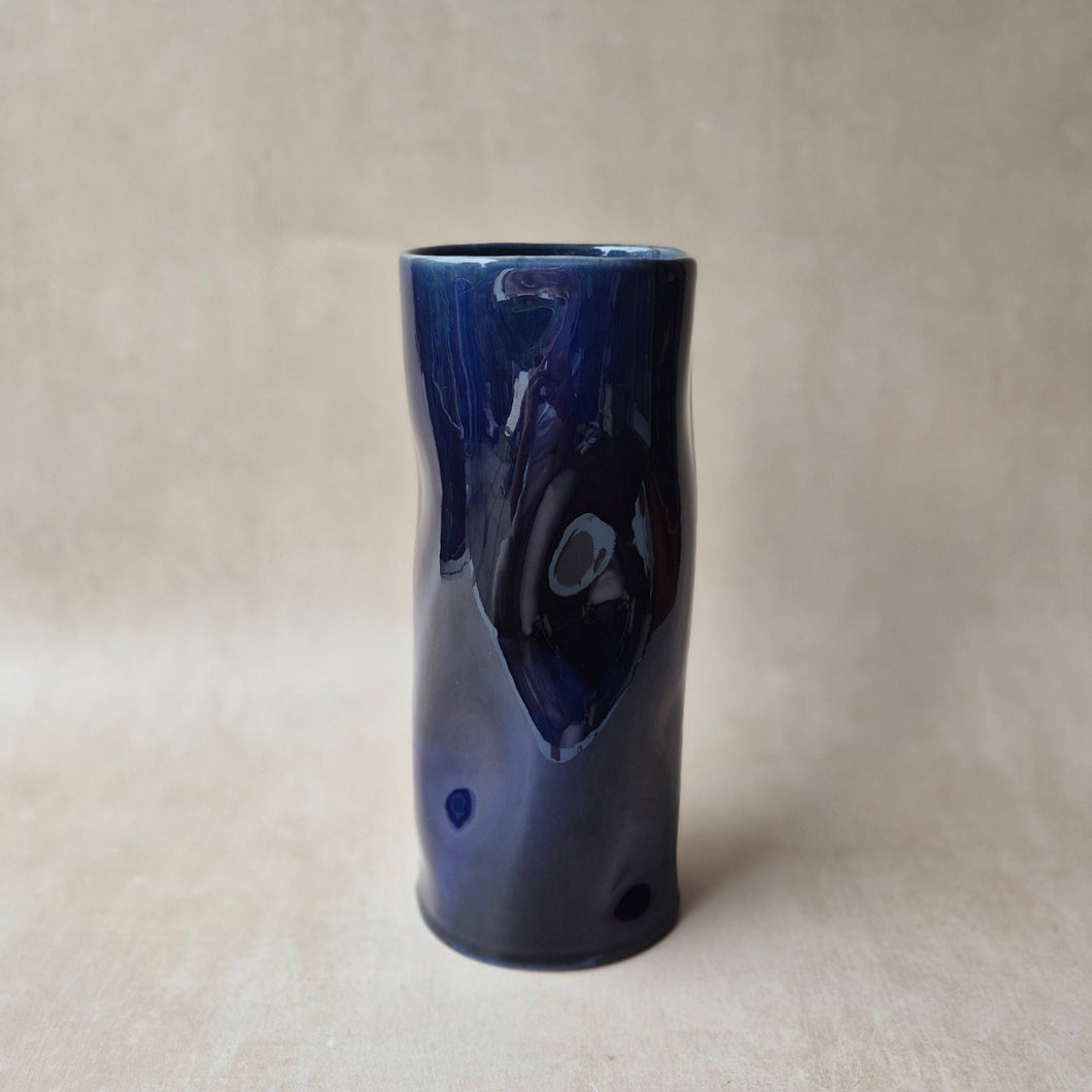 Vase Eco dunkelblau