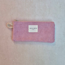 Load image into Gallery viewer, Mini-Pouch lang aus softem Cord rose
