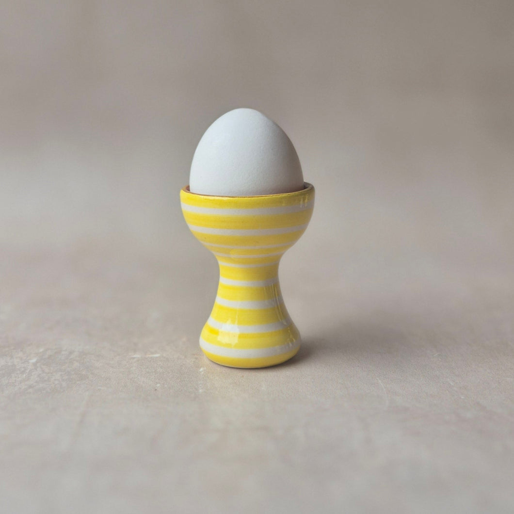 Eierbecher geringelt zitrone