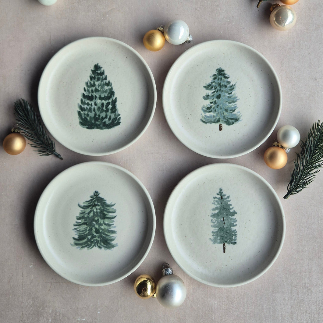 Teller-Set klein Christmas Tree