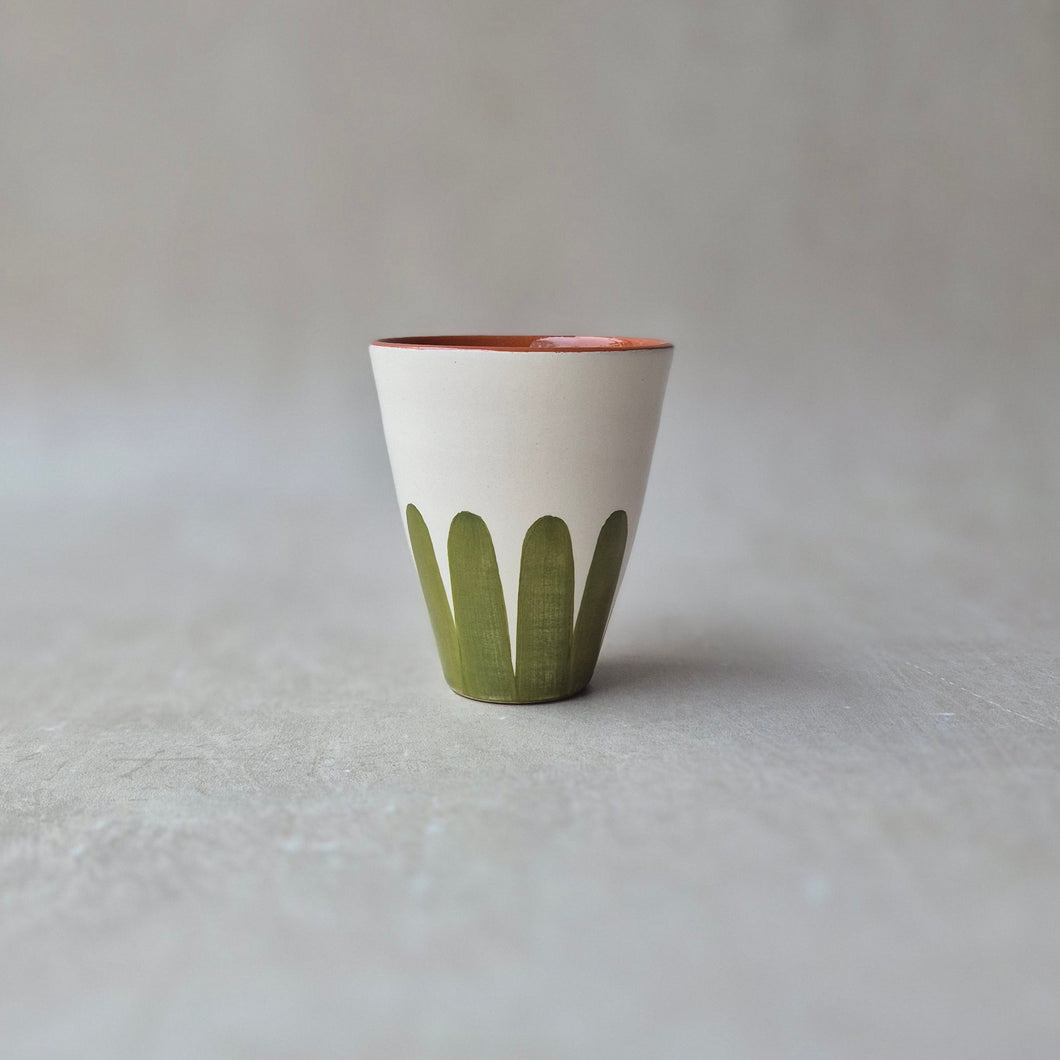 Latte-Becher Säulen pistache