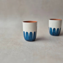 Load image into Gallery viewer, Espressobecher Säulen denim
