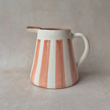Load image into Gallery viewer, Stripe Jug 2 Liter terracotta
