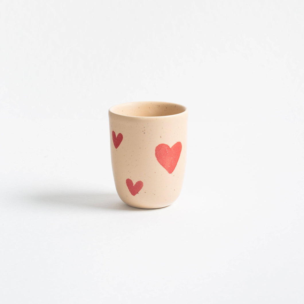 Kaffeebecher Happy Hearts