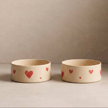 Load image into Gallery viewer, Futternäpfe Happy Hearts, 2er Set
