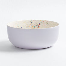 Load image into Gallery viewer, Salatschüssel Konfetti inside lilac outside
