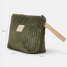 Charger l'image dans la galerie, Necessaire gross aus softem Cord moss
