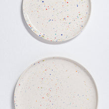 Charger l&#39;image dans la galerie, Assiette grand confettis blanc 
